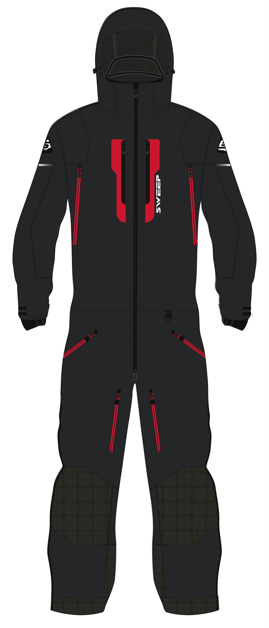Sweep Everest Insulated kelkkahaalari, musta/punainen