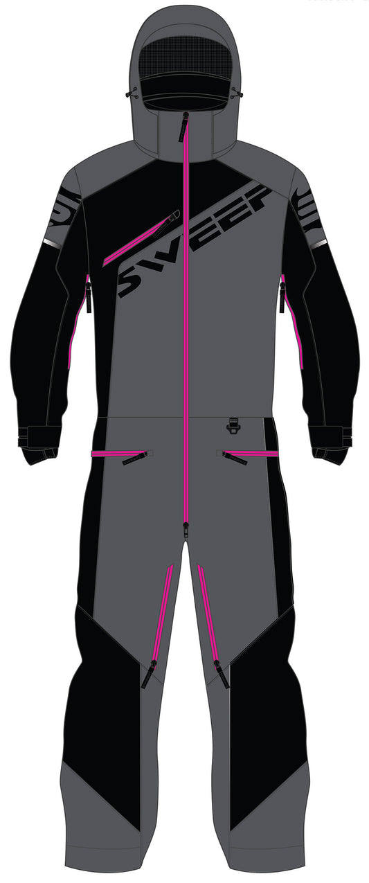Sweep Razor Insulated naisten kelkkahaalari, musta/harmaa/pinkki