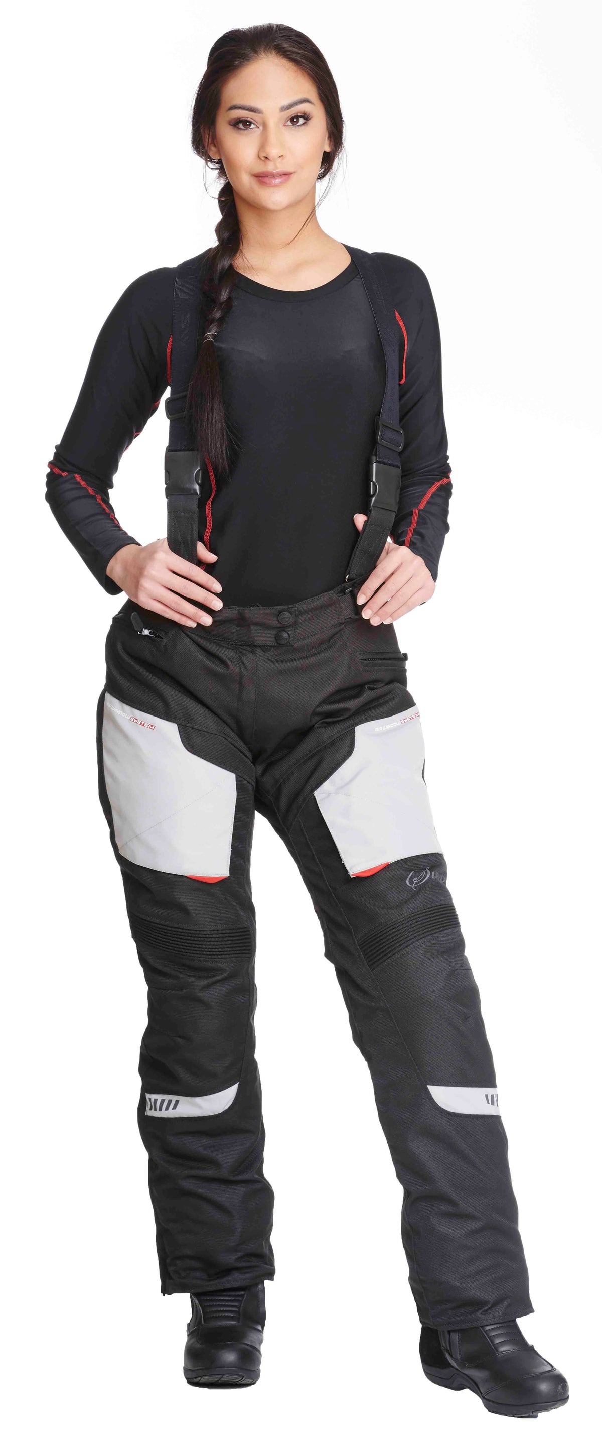 Sweep Charisma II ladies 4- season pant, ivory/black/red