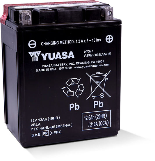 Yuasa High Performance MF VRLA Battery YTX14AHL-BS (CP) 12V